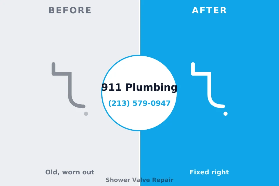 Before and after: plumbing repair Chattahoochee Hills, GA